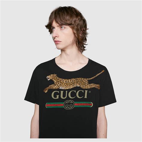 gucci leopard t shirt|wolf t shirt Gucci.